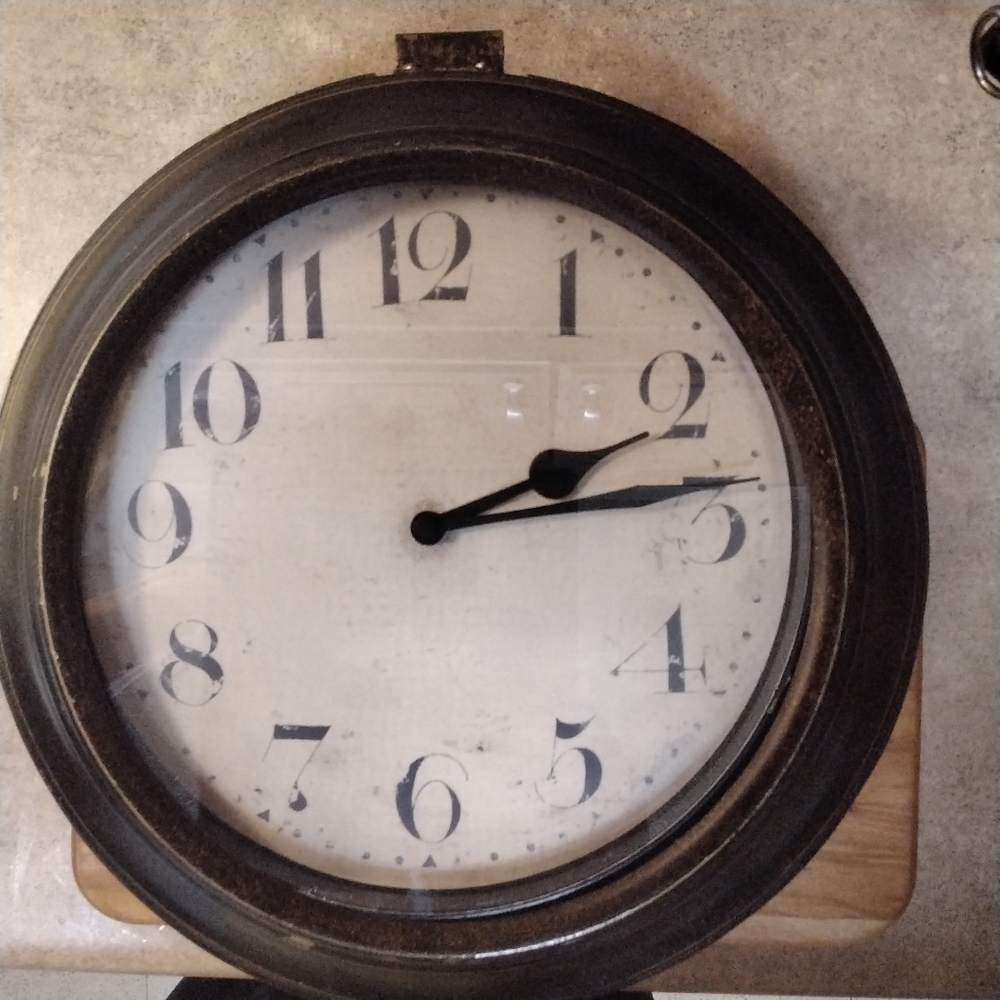 MAKE OFFER ANTIQUE HANGING CLOCK OVER 100 YEARS OLD